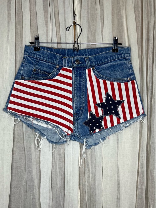 Pants - Levi’s Cutoff American Flag Shorts